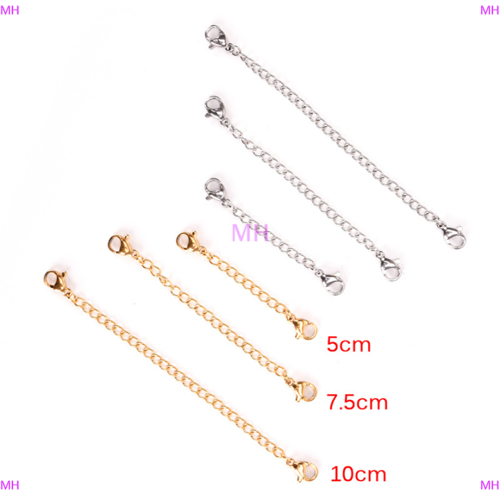 💖【Lowest price】MH Extension Chains Extender Tail Links Necklace Bracelet  Earring Jewelry Making