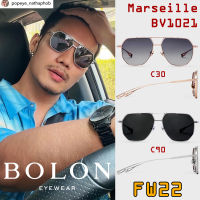 FW22 BOLON Premium แว่นกันแดด รุ่น Marseille BV1021 C30 C90 เลนส์ Polarized [Titanium] แว่นของญาญ่า แว่นของเจเจ โบลอน กันแดด แว่นตา