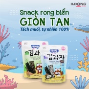 Snack rong biển ăn liền tách muối Ildong Hàn Quốc gói 20g cho bé. Date 7