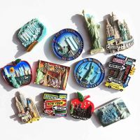 New York Tourist Souvenir Crafts Resin Painted Magnet Refrigerator Magnets Home Decor Magnet for Fridge Decor