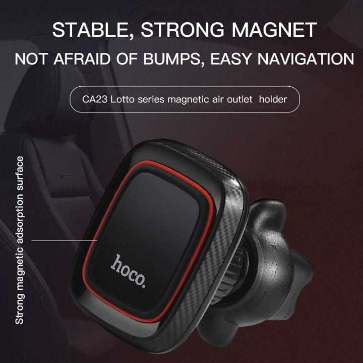 hoco-magnetic-car-cell-phone-holder-magnet-stand-air-vent-outlet-mount-360-degree-gps-smartphone-support-for-iphone-14-samsung