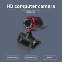 HD Web Camera Clip-on USB Driver Free 480P Webcam Auto Focus High-end Video Call Computer Camera with Built-in Microphone