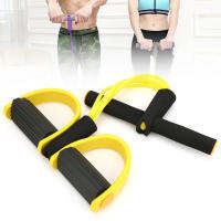 2 Tubes Resistance Band Sit-up Resistance Band with Foot Pedal Portable TPE for Yoga Exercise for Home Pilates