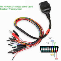 ใหม่ OBD2 Diagnostic Adapter MPPS V18 OBD Breakout Tricore สาย ECU Bench Pinout สาย MPPS V21เครื่องมือเชื่อมต่อสาย