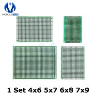 【YF】☍✔  4pcs/lot 4x6 5x7 6x8 7x9 Side Prototype PCB Board Tinned FR-4 Printed Circuit Protoboard for