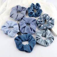 【hot】☬☋  3Pcs/Lot Korean Printing Large Hair Bands Elastic Fashion Scrunchies Dating Headdress Accessories