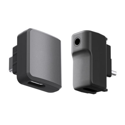 ชาร์จอะแดปเตอร์เสียงสำหรับ Insta360 ONE RS Type-C และ3.5มม. พอร์ตไมโครโฟนสายชาร์จเชื่อมต่อไม่กันน้ำอุปกรณ์เสริม