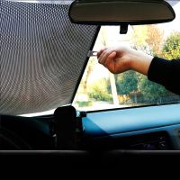 Car Sunshade Curtain Rear Side Window Front/Back Windshield Sun Block Blinks Black Cover Suction Cup Universal Cars Accessories