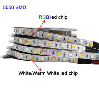 【☑Fast Delivery☑】 na07037036036666 ไฟแถบไฟ Led Led เปลี่ยนสีได้5เมตร Dc12v 24โวลต์ Rgbw Rgbww 60 Leds/m Rgb สีขาว/สีขาวนวล Smd 5050ยืดหยุ่นได้