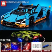 4DtiCtys Compat with lego lamborghi blocks remote control car assemblg