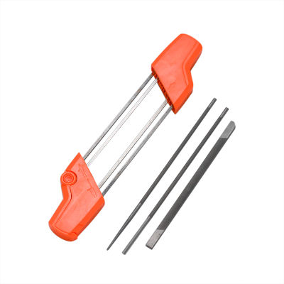 【Worth-Buy】 สีส้ม2 In 1 13/64 5.2มม.ตะไบลับเลื่อย Sharpener Chain Quick Chain Saw Sharpening ชุดสำหรับ Stihl 3/8P 404นิ้วอุปกรณ์เสริมเครื่องมือ