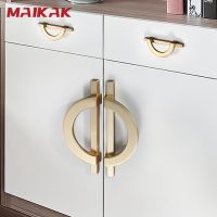 Luxury White Cabinet Door Handles Drawer Zinc Alloy 96mm Wardrobe Handle Semi circular Round Door Pulls Knobs Hardware