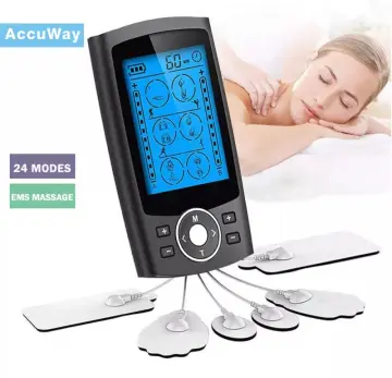 8 Modes Electronic Portable Handheld Pulse Massager Muscle Stimulator  Rechargeable Meridian Pain Relief Electro Therapy Machine for Home 