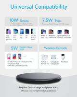 Anker PowerWave Pad Wireless Charger 10W Max 7.5W สำหรับ 10W Fast-Charging สำหรับ Samsung