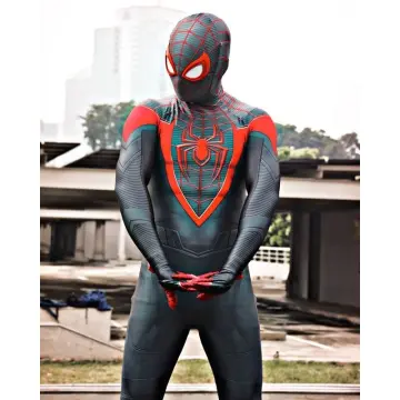 Second Skin Red Bodysuit Fancy Dress Costume