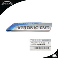 โลโก้ ติดท้าย "PURE DRIVE XTRONIC CVT" ของแท้ นิสสัน จุ๊ก มาส สี โครเมียม , ฟ้า March, Juke F15 , Tidda, Almera Nissan 4 , 5 ประตู ปี2012-2018 ขนาด 12cm*2.5cm*0.3cm