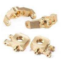 4Pcs Brass Steering Blocks Caster Blocks 9733 9737 For Traxxas TRX4M 1/18 RC Crawler Car Upgrade Parts Accessories Screw Nut Drivers