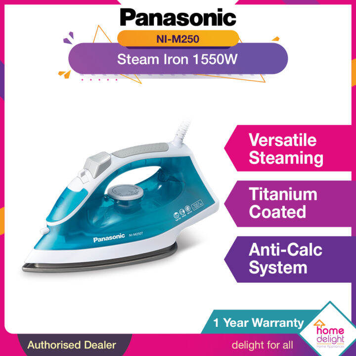 Panasonic Steam Iron 1550W Light & Easy NI-M250 NI-M250T | Lazada