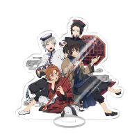 Hot Anime Bungo Stray Dogs Stand Model Plate Acrylic Double Sided Transparent Desk Decor Decoration Collectible Fans Gift Nails Screws Fasteners