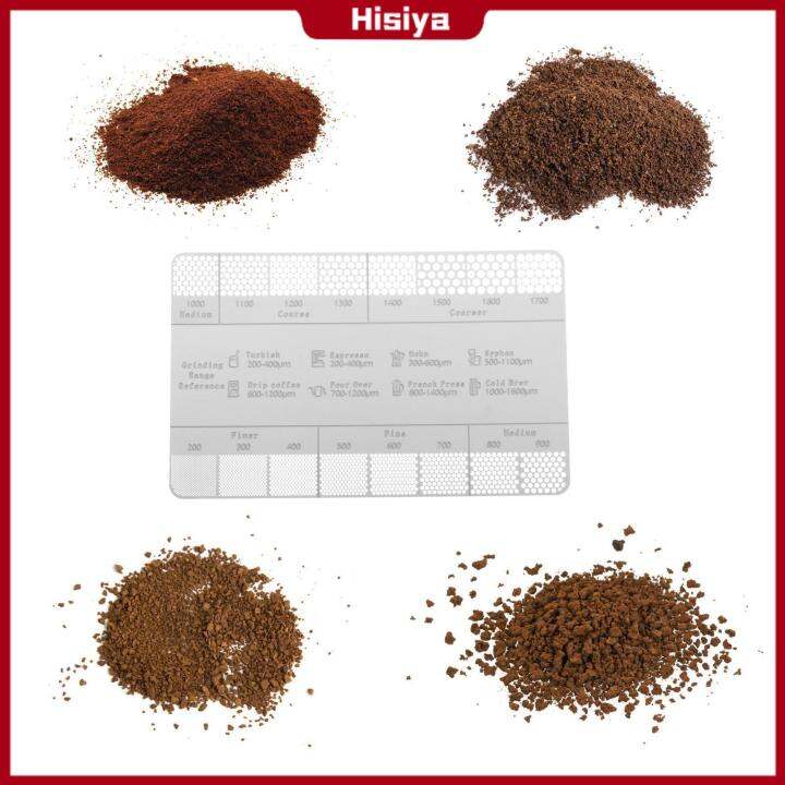 Hisiya Ground coffee Sizes Measuring Coffee Ground Comparison Marker