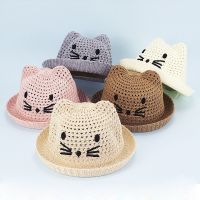 [Hat vendor]การถักลายการ์ตูนสำหรับเด็กผู้หญิงเด็กผู้ชายหมวกแก๊ปอ่างน้ำระบายอากาศได้ดีหมวกฟางกันแดดสำหรับฤดูHat vendor R64หมวกชาวประมงแสงแดด