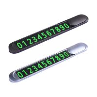 Car Temporary Parking Sign Rotatable Stickers Luminous Number Phone Kit Card Switch Auto Hidden Accessories N4H5