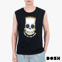 DOSH MENS T-SHIRTS THE SIMPSONS เสื้อยืดคอกลม แขนกุด COTTON ผู้ชาย FSIMT5095-BL