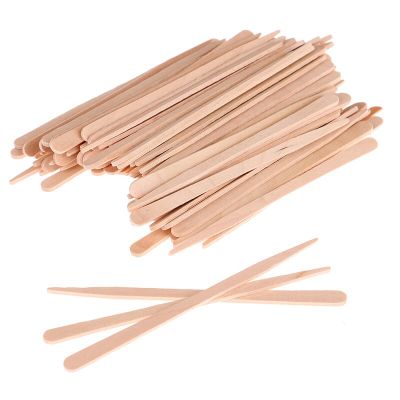 100PCS Woman Wooden Body Hair Removal Sticks Wax Waxing Disposable Sticks Beauty Toiletry Kits Wood Tongue Depressor Spatula Electrical Connectors