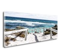 DZL S74275ศิลปะ Rottnest เกาะชายหาดทะเลภาพวาดภาพพิมพ์ผืนผ้าใบรูปภาพผนังทะเลธรรมชาติพร้อมที่จะแขวนสำหรับห้องนั่งเล่นอุปกรณ์ตกแต่งห้องนอนสำนักงานอุปกรณ์ตกแต่งผนังบ้านตกแต่ง