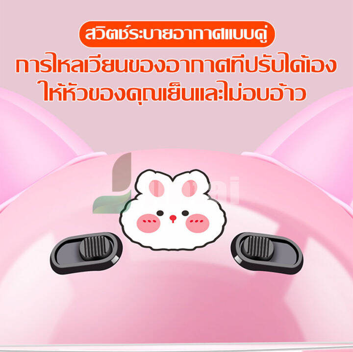 หมวกกันน็อคเด็ก-หมวกกันน็อคสำหรับเด็ก-รูปแบบการ์ตูน-น่ารักๆ-ระบายอากาศได้ดี-เหมาะสำหรับเด็ก-หมวกกันน็อคนิรภัย-กันแดด