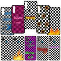 อ่อนนุ่ม ปก เคสโทรศัพท์ E172 FB17 Checkerboard Plaid Checkered Checked Black white ซิลิโคน Coque หรับ Realme C2 C3 C11 2021 C12 C15 C21 C25 C17 C33 C35 C55 5 5i 5S 6i 6 8 Pro 6Pro C25S C21Y C25Y Real me 5Pro C RealmeC11 Y 8Pro Phone Casing