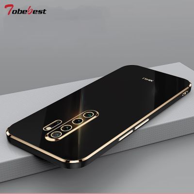 High Quality Plating Silicone Phone Case for Xiaomi Redmi Note 8 Pro Coque Straight edge Soft Back Cover