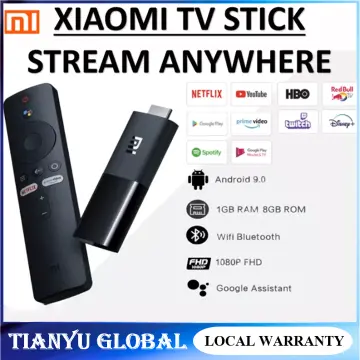Xiaomi Mi TV Stick 4K Android TV 11 2GB RAM 8GB ROM Netflix Wifi Google  Assistant Bluetooth 5.0 Smart TV Dongle