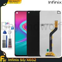 Beyondwolf หน้าจอเดิมสำหรับ Infinix S5/X652ชิ้นส่วนจอสัมผัสแอลซีดีของเครื่องแปลงดิจิทัลจอ LCD อะไหล่พร้อมกรอบกลางสำหรับ Infinix S5 X652