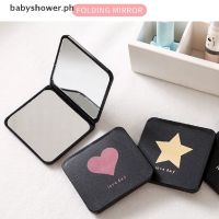 【BEIBEI】 babyshower Foldable Makeup Mirror Mini Square Makeup Vanity Mirror Portable Hand Mirrors ph