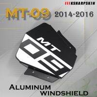 สำหรับยามาฮ่า MT09 MT-09 FZ-09 2014 2015 2016 Mtorcycle อลูมิเนียมกระจกกันลมสำหรับรถมอเตอร์ไซค์หน้าจอกระจกรถยนต์กันลมบุคลิกภาพ