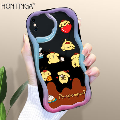 Hontinga เคสสำหรับ Iphone 6 6S 7 8 Plus SE 2020 2022 X XR XS Max เคสซิลิโคนนิ่ม Sanrio Hello Kitty น่ารักครีมยางหยักเคสโทรศัพท์เคสนิ่มสำหรับเด็กผู้หญิง