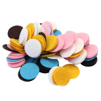 100Pcs/lot Multi-color Round Felt Fabric Pads Accessory Patches Circle Felt Pads Fabric Flower Accessories 25mm/30mm/35mm/40mm