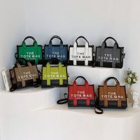 2023 Marc*JacobsˉNew High Capacity Colored Tote Bag Single Shoulder Crossbody Bag Womens Handheld Commuter Bag