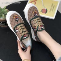 ✒❍✳Women Kasut canvas shoes female student han edition joker web celebrity super fire ins tidal flat cloth a pedal lazy