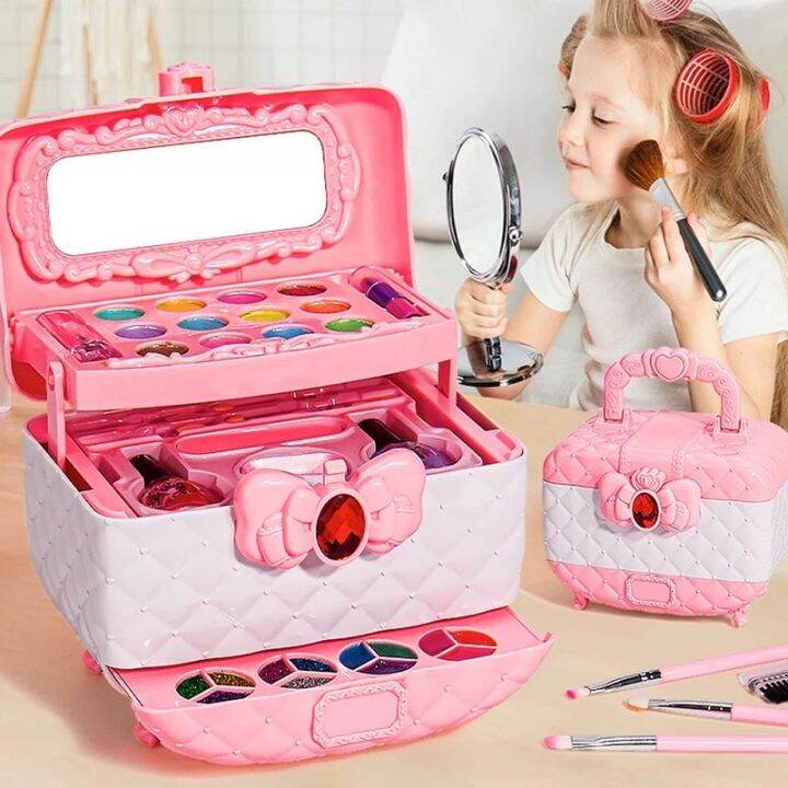 Makeup Toy Set Kids Makeup Box Toys Girls Play House Toys Children Beauty Cosmetics Set Makeup