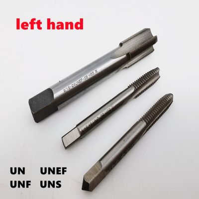 1pcs Left hand British American straight slot tap UN/UNC/UNF/UNS/UNEF HSS W6542 1/4 1/2 3/4 7/8 thread tapping tool