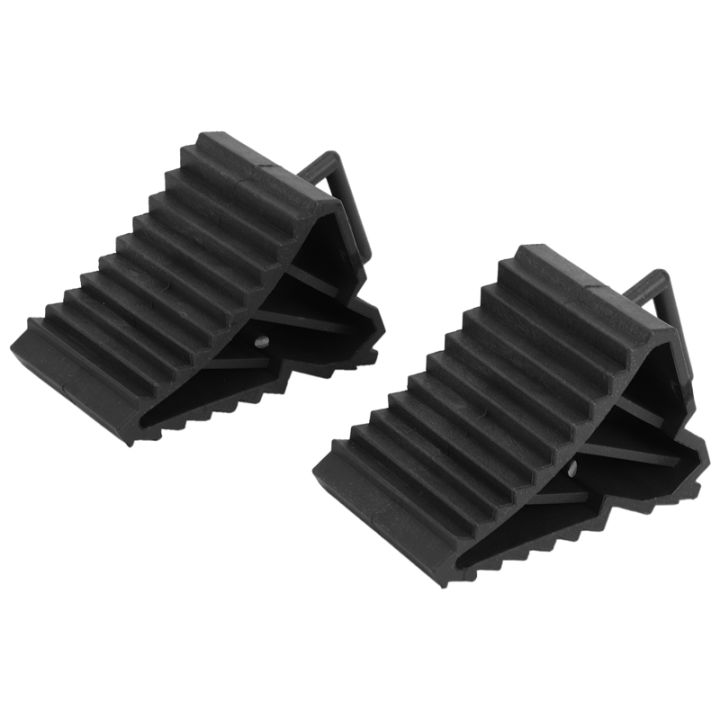 2pcs-antislip-vehicle-car-truck-wheel-tire-chock-stop-block-black