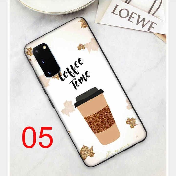 coffee-time-อ่อนนุ่ม-ซิลิโคน-เคสโทรศัพท์-หรับ-oppo-find-x3-a33-a93-a57-a77-a96-a95-a73-f9-a32-a94-a74-a91-a17-pro-lite-neo-black-ปก