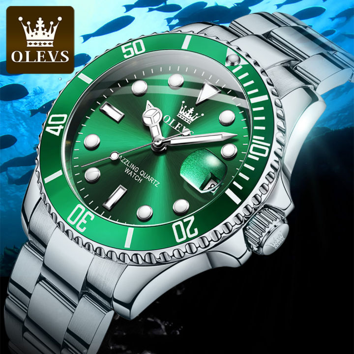 hot-sale-olevs-นาฬิกาข้อมือหรูหรา-ของแท้-สำหรับชายขาย2022กันน้ำpawn-ticketของขวัญผู้ชายเหล็กกล้าไร้สนิมหรูหรากีฬานาฬิกาควอตซ์rolex