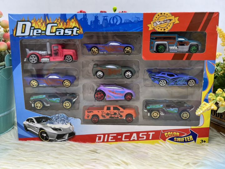 พร้อมส่ง-ของเล่นเด็ก-รถเหล็ก-รถฮอตวิว-hotwheel-รถแผง-รถโมเดล-รถเปลี่ยนสี-รถเด็กเล่น-รถเปลี่ยนสี-10-คัน-ของเล่นเสริมพัฒนาการ