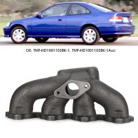 Qii lu Turbo Flange Cast Iron Manifold + Gasket Kit Fit for CIVIC/CRX/DEL SOL D15/D16 T3 T3T4 iron