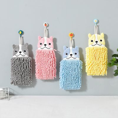 hand towel can be hung h cute cartoon creative absorbent hand towel kiten bathroom hand towel rag towel -CSQ2385✼