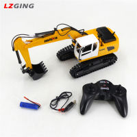 Lzginger Huina 1516จำลองของเล่นรถขุดดิน1:24รีโมทคอนโทรลไฟฟ้าวิศวกรรมยานยนต์เครื่องประดับโมเดลสำหรับเด็กของขวัญ