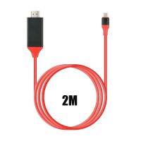 USB 3.1 Tipe C untuk HDMI Yang Kompatibel dengan 4K/1080P Adaptor Kabel 2M Type C untuk HDMI-Kompatibel untuk MacBook untuk Samsung Galaxy S9/S8